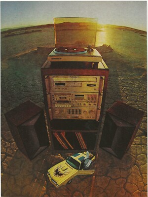 Vintage 2-Page Ad Marantz Car Stereo System - Towering Tradition - Sept 1980