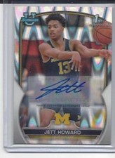JETT HOWARD 2023 BOWMAN CHROME 1ST UNIVERSITY RAYWAVE REFRACTOR AUTO RC #D /199