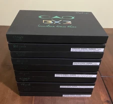 LOT of 5 CAO BX3 11"x7.5"x2.25" SOLID WOOD Cigar Stash Box BLACK