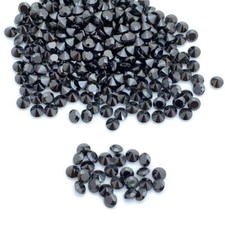 Wholesale Lot 1.5mm Round Facet Natural Black Spinel Loose Calibrated Gemstone
