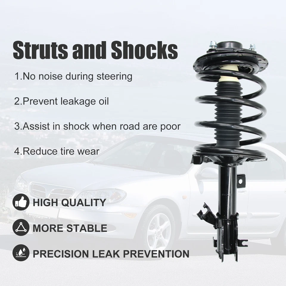 4 amortiguadores delanteros y traseros para Nissan Máxima 2004-2008 Foto 3 de 4