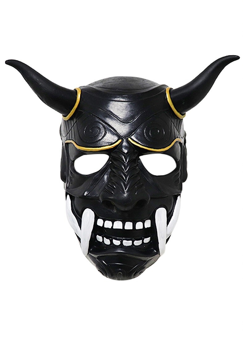 Japanese Scary Monster Kabuki Samurai Latex Mask Hannya Oni Noh Halloween Props