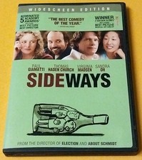 Sideways Widescreen Edition DVD 2005 Comedy Funny Very Good 