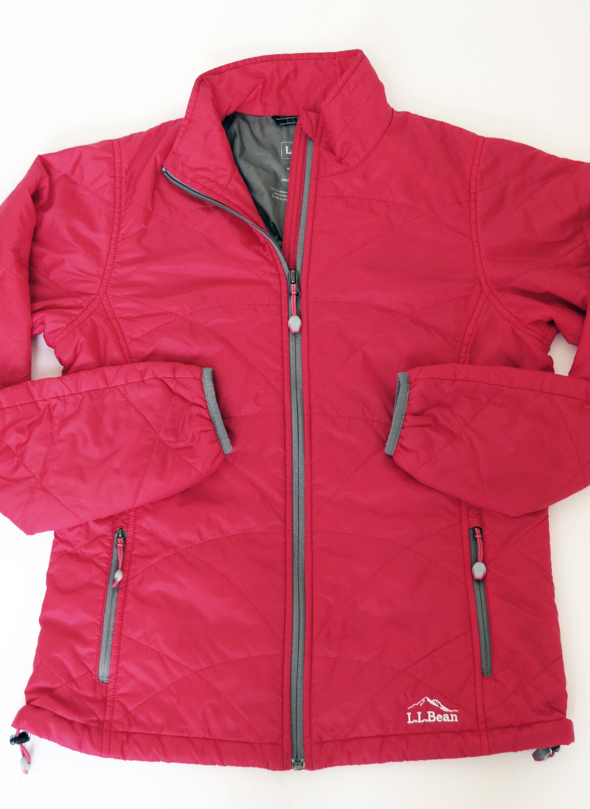 LL Bean Women's Primaloft Packaway Jacket Barberry Red XS eBay