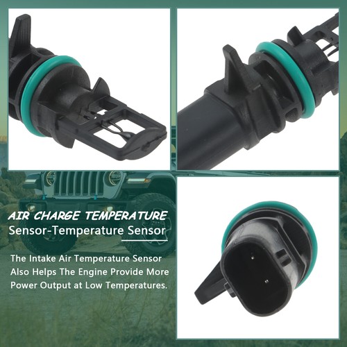 Intake Air Temperature Sensor for 2015-2021 Jeep Cherokee Dodge Challenger - Picture 7 of 10