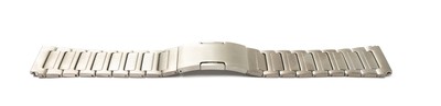 Bracelet 22 mm made of Titanium with Folding Clasp for Huawei Smartwatch in Gray