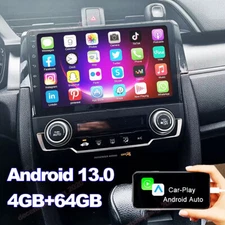 For Honda Civic 2016-2020 Apple CarPlay Auto Android 13 Car Radio Stereo 4+64G