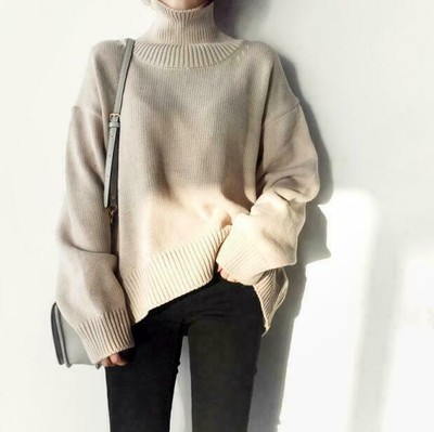 Women Cashmere Warm Bat Sleeve 