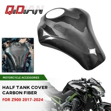 100% Carbon Fiber Motorcycle Fuel Tank Cover Guard For Kawasaki Z900 2017-2024