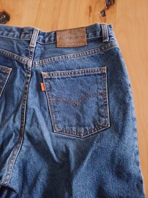 Levis 726 Vintage W34 L32 Mittelblau Reißverschluss Cotton Top