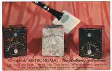MUSIC HARTFORD CONNECTICUT CRYSTALAB METRONOMA ELECTRONIC METRONOME CIRCA 1955.