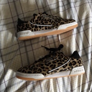 adidas continental leopard print