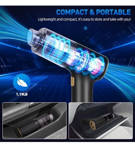 Handheld Lightweight Rechargeable Car Vacuum - Picture 8 of 12