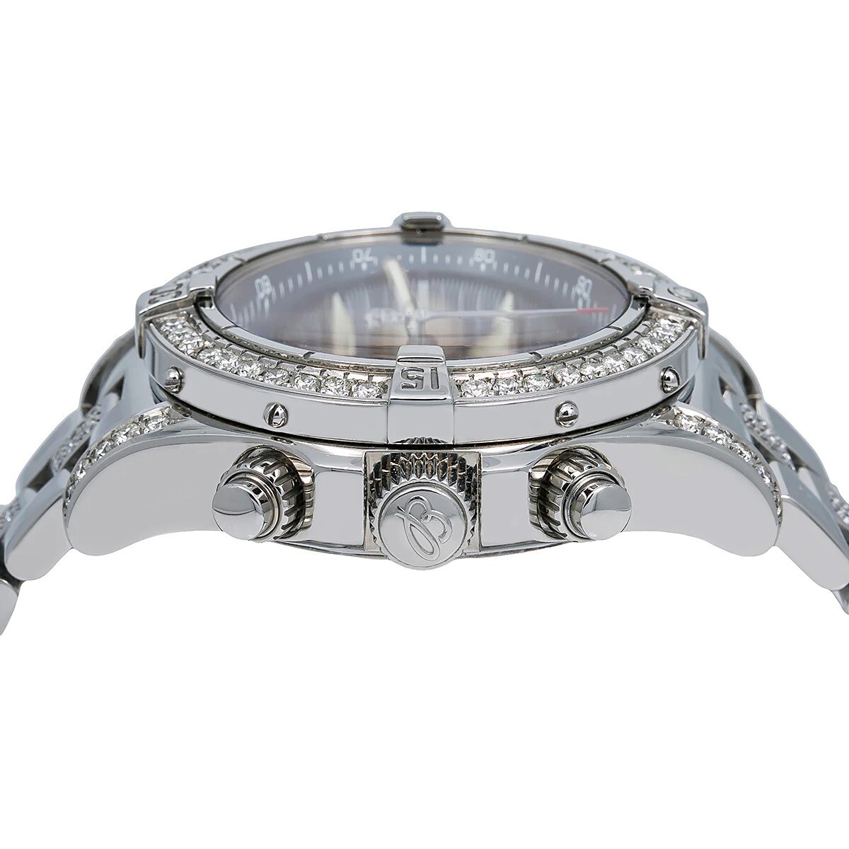 Breitling Superocean Chronograph II A13340 42mm Blue Dial 5.00 Ct Diamonds image 4