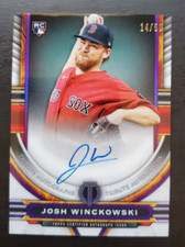 2023 Topps tribute Josh Winckowski RC Purple Auto 14/50 #TA-JWI Boston Red Sox
