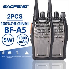 2pc Baofeng Bf-A5 Walkie Talkie UHF Ham Radio Station A5 Portable Two Way Radio