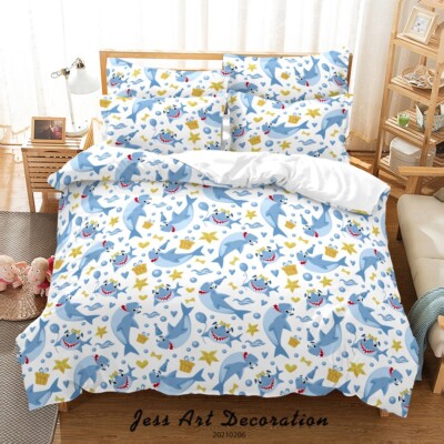 3D Lighthouse Anchor Pattern Quilt Cover Set Bedding Sets Pillowcases Queen