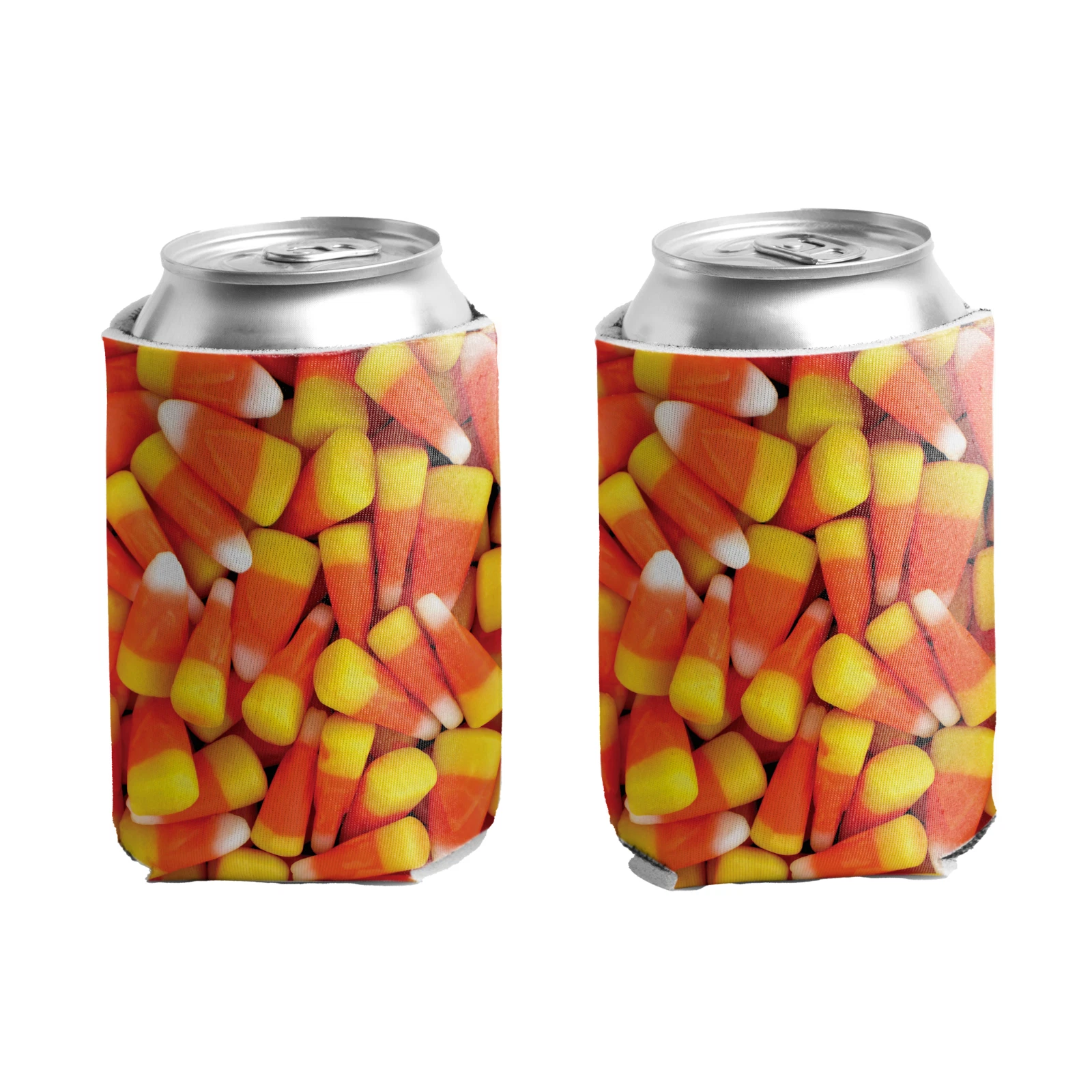 Halloween Can Coolers – Set of 6 - Candy Corn Themed Beverage Coolers
Opens in a new window or tab