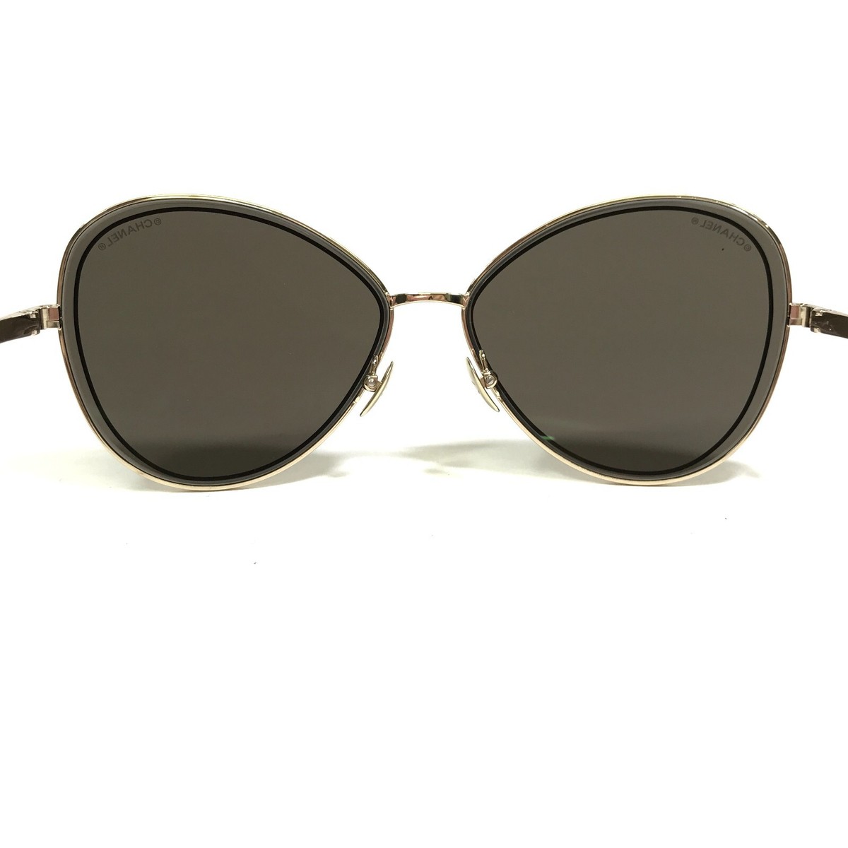 CHANEL Sunglasses 4266 c.395/3 Black Gold Round Cat Eye CHANEL Sunglasses 4266 c.395/3 Black Gold Round Cat Eye