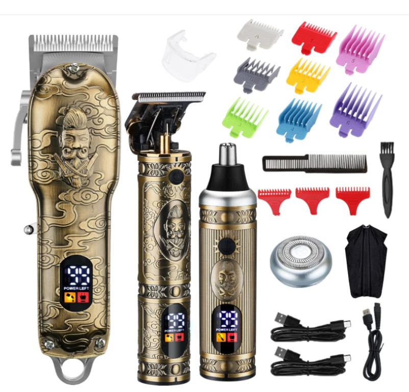 Lanumi Hair Clippers for Men Cordless Hair Trimmer Beard Trimmer/Nose Trimmer Pr