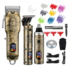 Lanumi Hair Clippers for Men Cordless Hair Trimmer Beard Trimmer/Nose Trimmer Pr