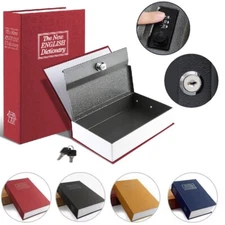 Diversion Book Safe Combination or Key Lock Secret Hidden Collection Box 3 Sizes