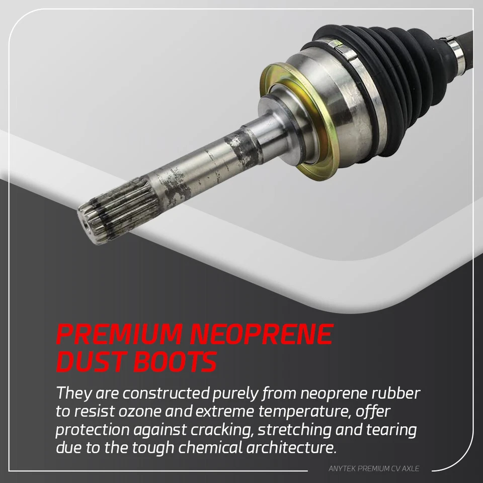 前 CV 轴轴适用于 4WD 98-01 本田 Passport 五十铃 Amigo Rodeo 左或右 — 第 3/4 张图片