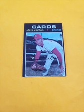 1971 TOPPS BASEBALL- STEVE CARLTON- # 55- ST.LOUIS CARDINALS- NEAR EX/EX Range