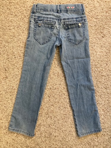 Lee Girl’s Denim Jeans Size 6 Light Wash EUC - Picture 5 of 11