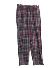 George Red Black Plaid Flannel Pajama Pants With Drawstring Waist Size S