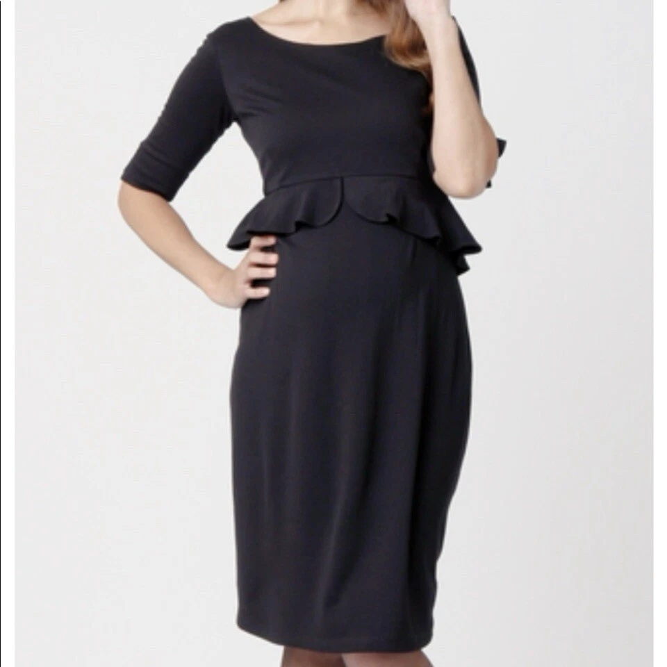 peplum dress pregnant Burgundy Peplum Maternity Top