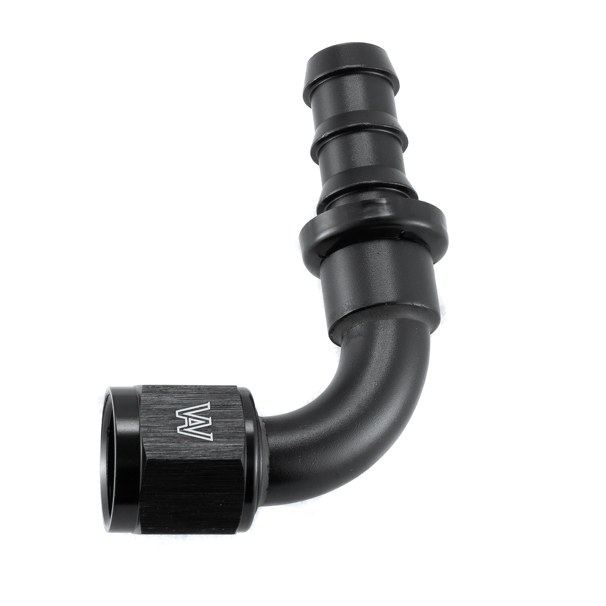 Swivel Fuel Fitting 10AN Female Swivel To 5/8" Hose Barb 90 Degree Fuel Adapter - Black, Performance Part 8 An 90 Degree Fitting - Foto 2