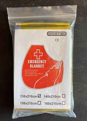 Emergency Blanket Rescue Survival Thermofolie Camping Erste Hilfe
