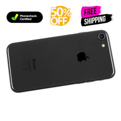 Apple iPhone 8 64GB 128GB 256GB Unlocked Spectrum Verizon Very Good Silver Gray
