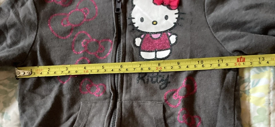 Chaquetas con capucha con cremallera Hello Kitty, marcas atléticas y campeonas niñas 6/6x Foto 4 de 4