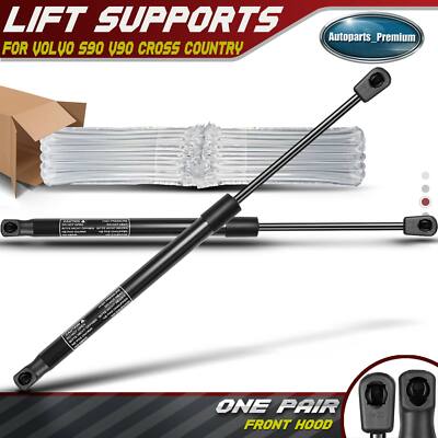 2x Front Hood Lift Supports Shocks Struts for Volvo S90 2017-2022 V90 ...