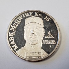 1 oz .999 Silver Round - Mark McGwire - St Louis Cardinals - MLBPA - SKU-F7413 85.05 per troy oz