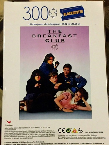 Cardinal's "The Breakfast Club" 300 piezas segunda mano película rompecabezas Blockbuster - Imagen 5 de 5