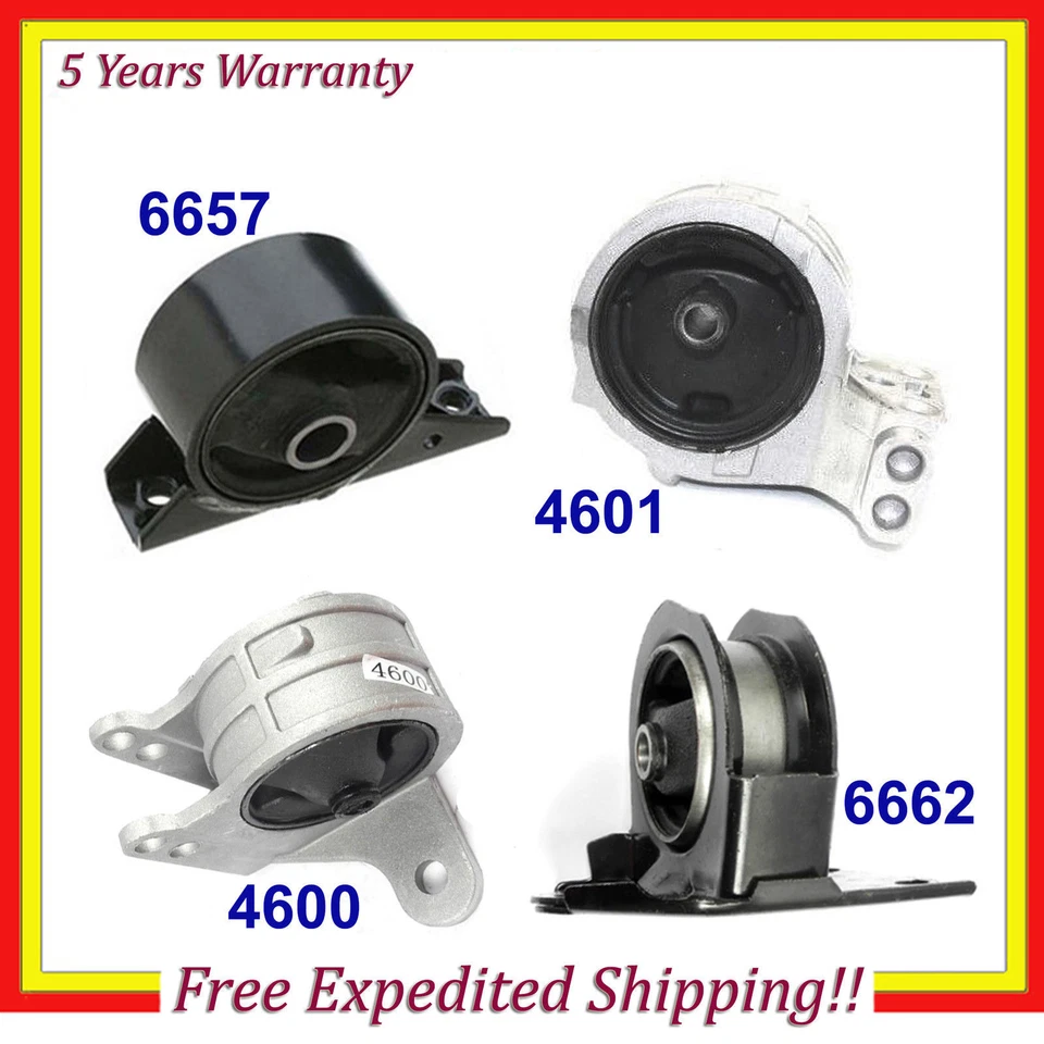 Engine Motor & Trans Mount Auto Set For 1996-1999 Mitsubishi Eclipse RS 2.0L - Image 2 of 4