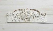 Floral Architectural Wall Pediment Art Hanging Decor 