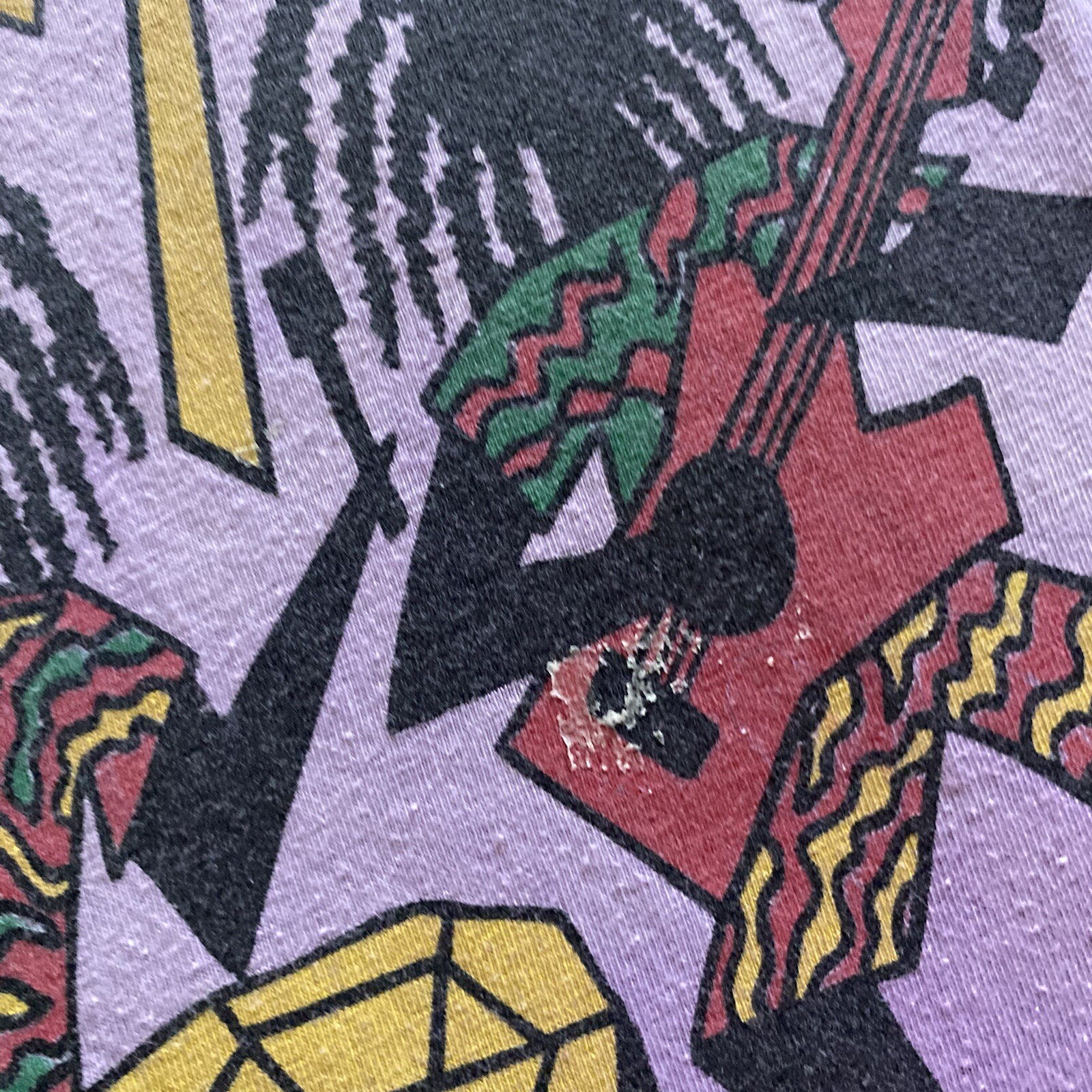 Vintage We Be Jammin T Shirt Mens Medium Purple Tie Dye Bahamas Travel 00z Y2k