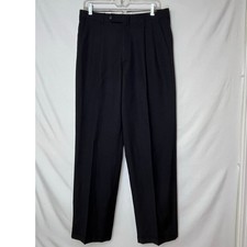 Oscar De La Renta Men's Size 32 X 40 Wool/Cashmere Blend Textured Dress Pants