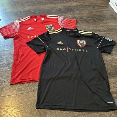 Lot Of 2 The Sporting Academy BPG Sports Soccer Jersey 1 Nemours Kirkwood Adidas