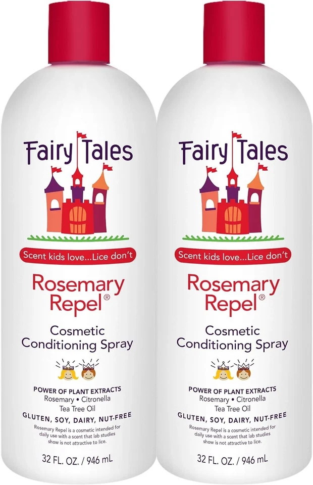 Spray acondicionador repelente de romero natural para niños - Recarga de 32 fl oz, paquete de 2 Foto 3 de 4