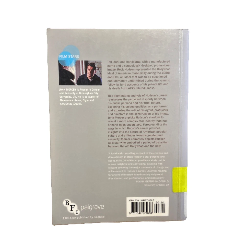 Film Stars Ser.: Rock Hudson by John Mercer (2015, Trade Paperback) - Image 2 of 4