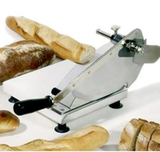 Louis Tellier Bron Coucke Stainless Steel Bread Slicer w/ Adjustable Stop