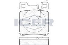 Bremsbeläge für Mercedes SL SLK CLK Cabrio S203 S202 C124 W220 W202 C140 95-11