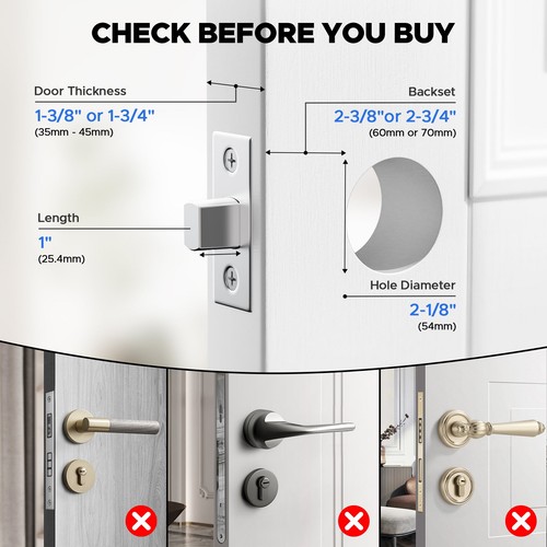 Camcamp Fingerprint Door Lock Biometric Smart Lock Bluetooth Keyless Deadbolt - Picture 3 of 9