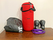 SACCO BOXE PIENO + SACCO BOXE VUOTO + ACCEESSORI + KIT ELETTROSTIMOLATORI
