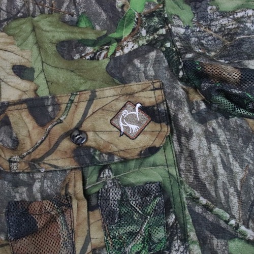 Ol Tom Shirt Mens Large Vented Camouflage Mossy Oak Turkey Hunting Outdoors - Picture 3 of 14